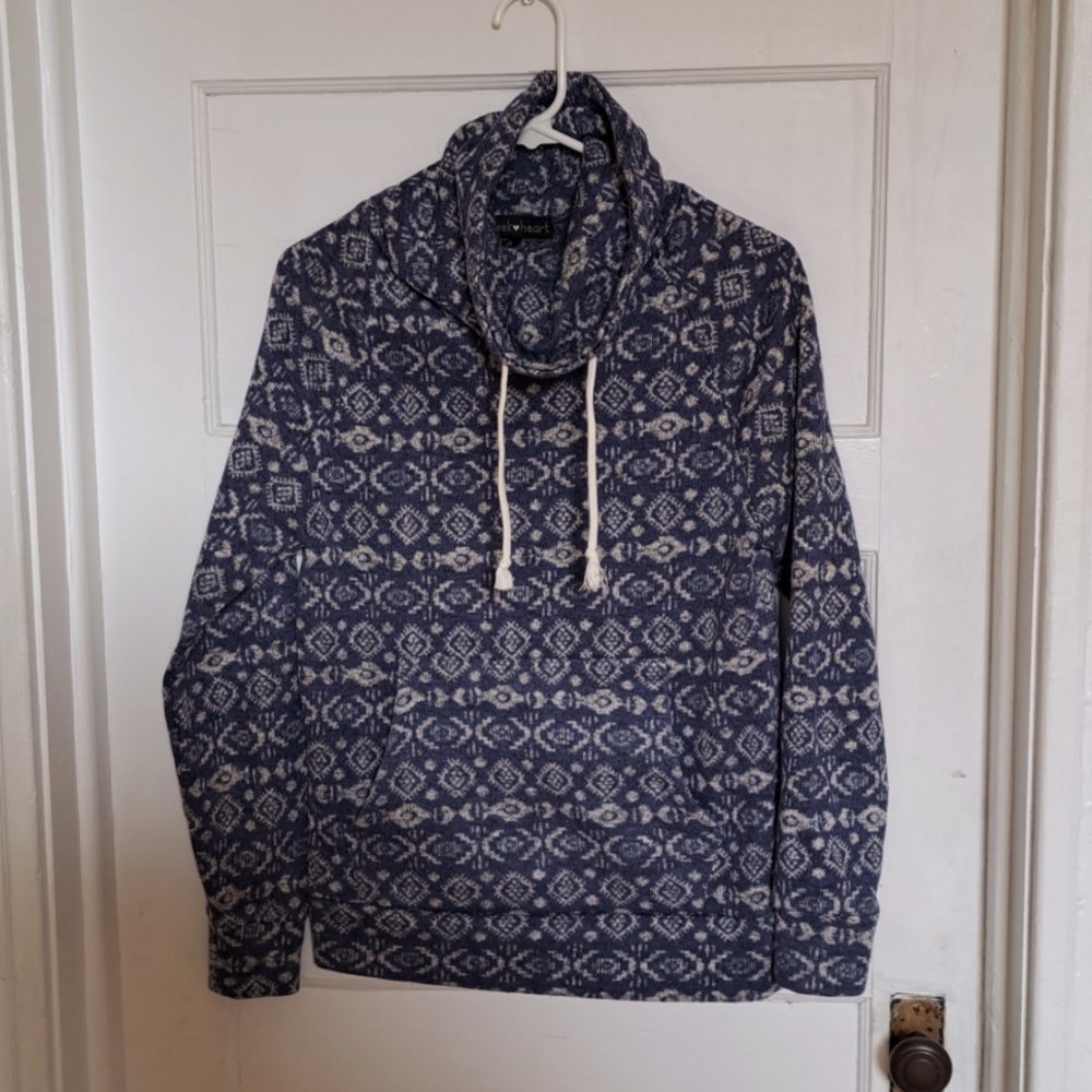 Cozy Nordic Cowl Neck Sweater